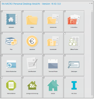 Men�band MS-Outlook PD Personal Desktop Schnittstelle